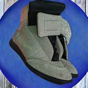 Maison Margiela high top shiny sneakers
